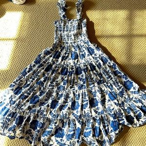 Ina blue floral dress